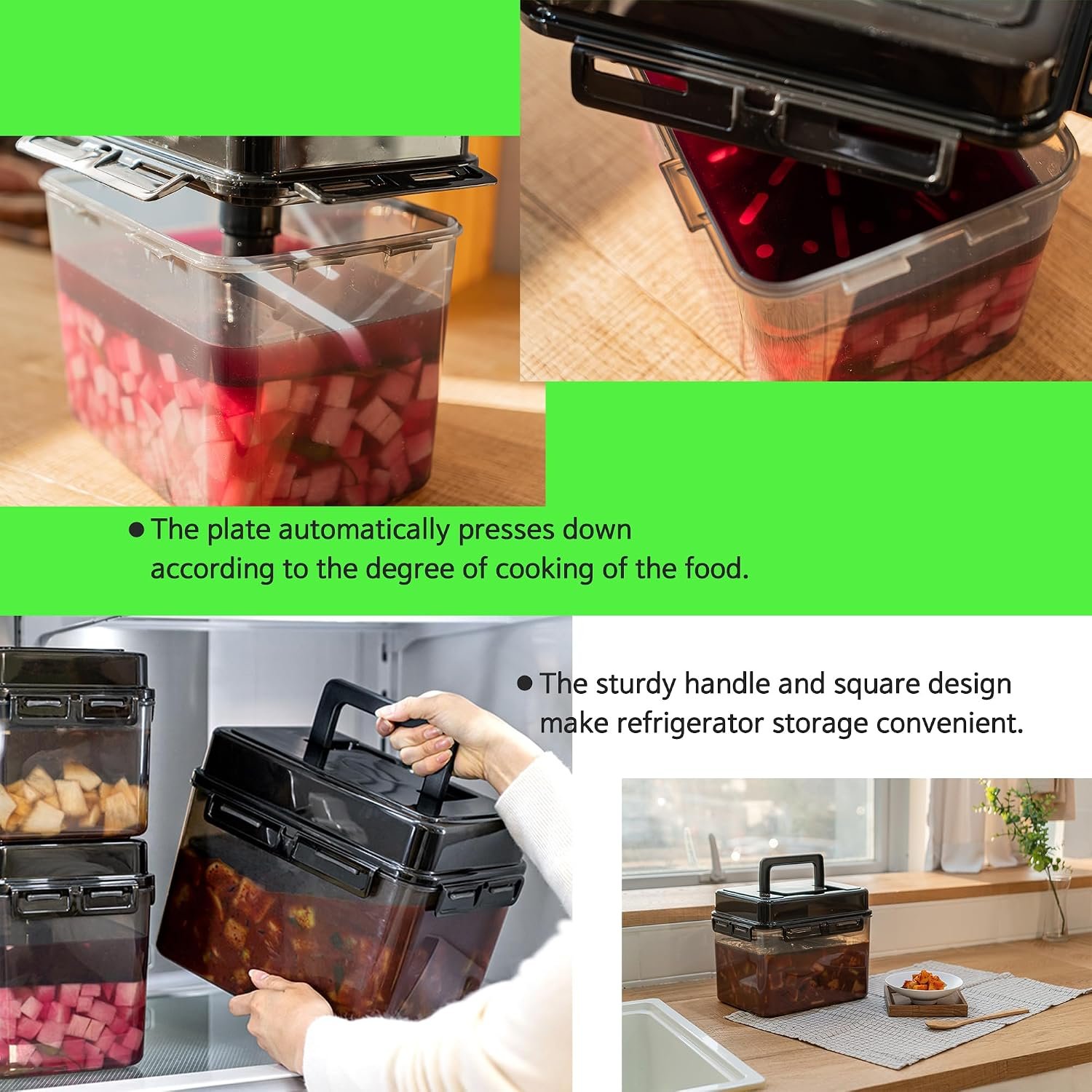 balwoo kimchi maker stored inside refrigerator