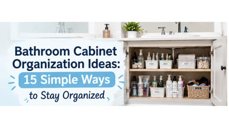Bathroom cabinet organization ideas for a clean and organized bathroom space