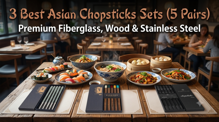 Best asian chopsticks set 5 pairs for family dining and housewarming gift