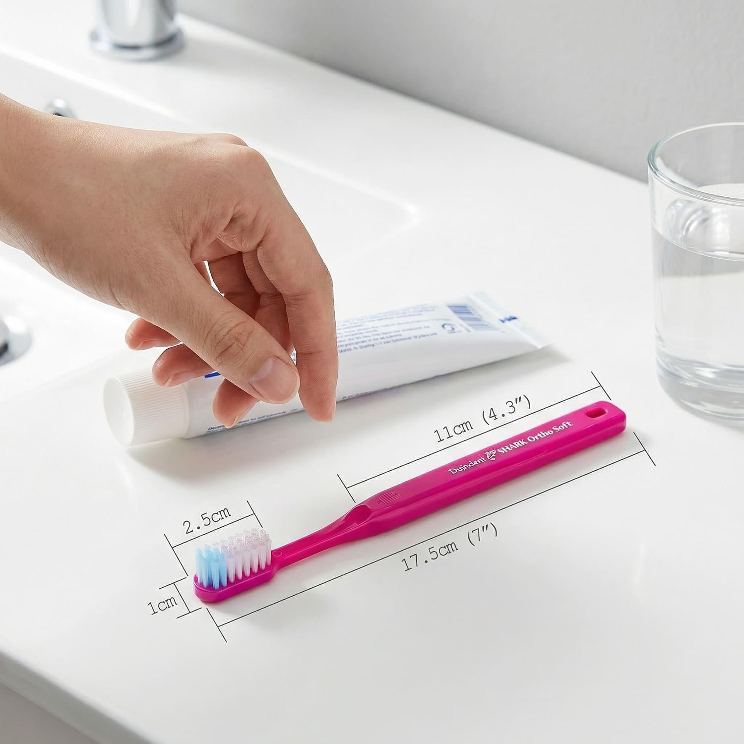 Dujindent toothbrush for braces product dimensions