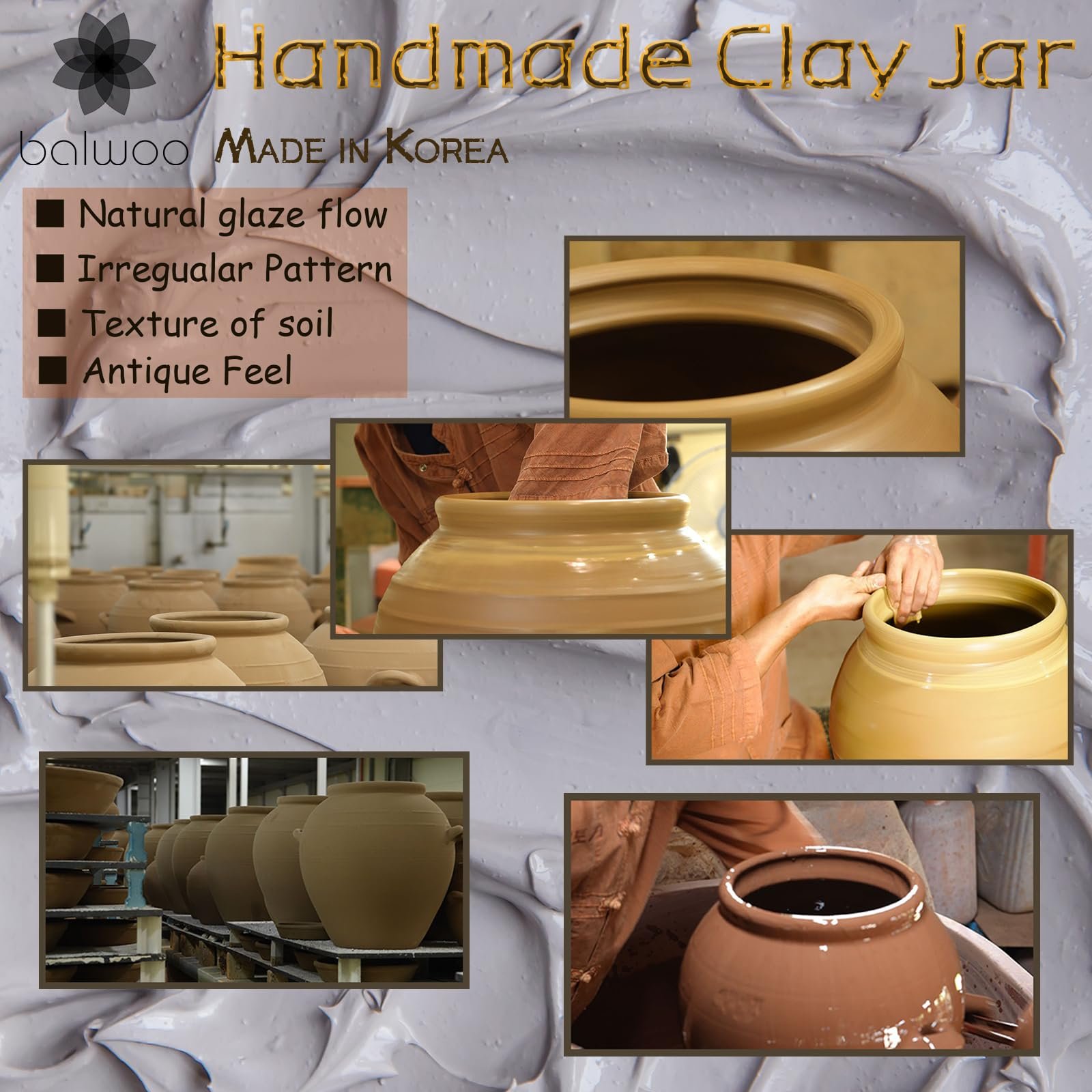 Handcrafted Korean Clay Jar Craftsmanship