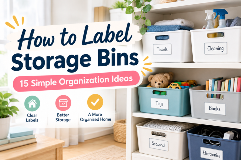 How to Label Storage Bins 15 Simple Organization Ideas