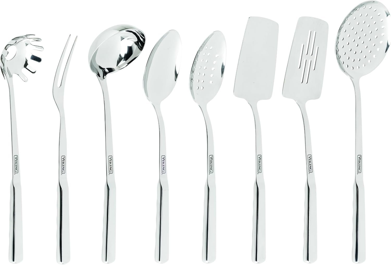 Stainless Steel Kitchen Utensil Set 8-piece seamless tools