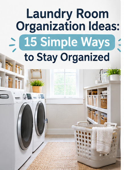 Laundry room organization ideas for a clean and organized laundry space