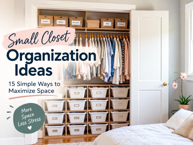Small closet organization ideas to maximize space