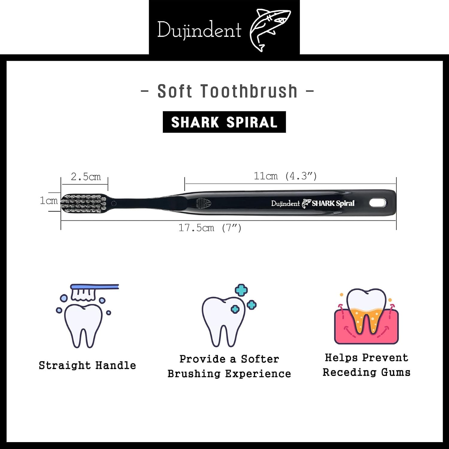 soft toothbrush for sensitive gums dimensions