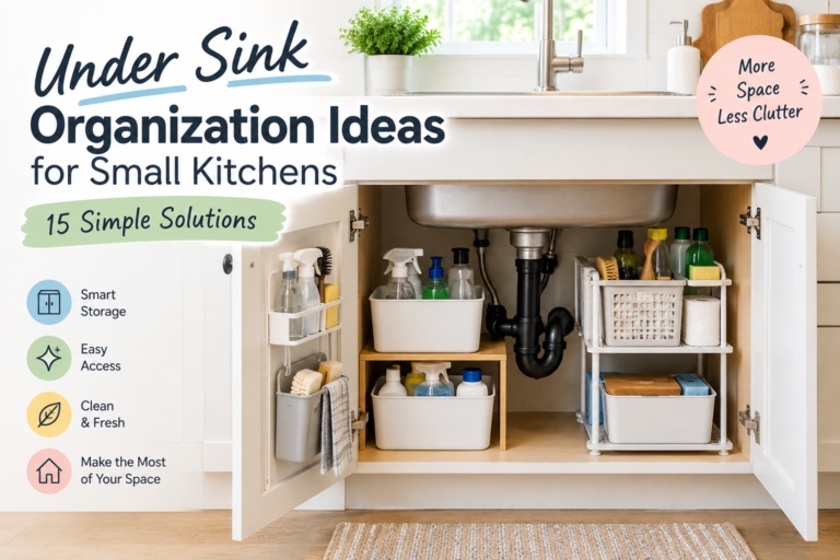 Under sink organization ideas for small kitchens with organized cabinet storage