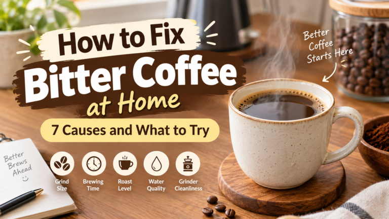 How to Fix Bitter Coffee at Home: 7 Causes and What to Try