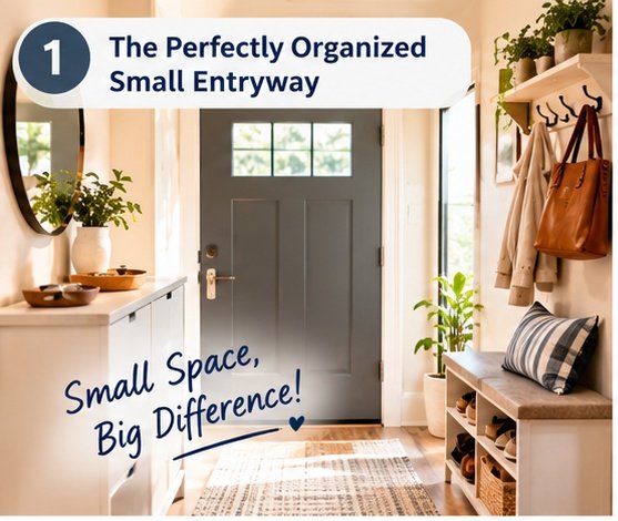 Small entryway organization ideas for a tidy and functional home