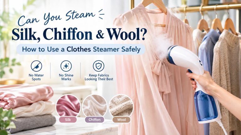 how to steam delicate fabrics How to use a clothes steamer safely on silk chiffon and woolㄴ