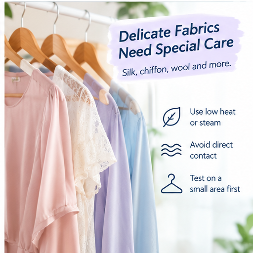 Gentle ways to get wrinkles out of delicate clothes
