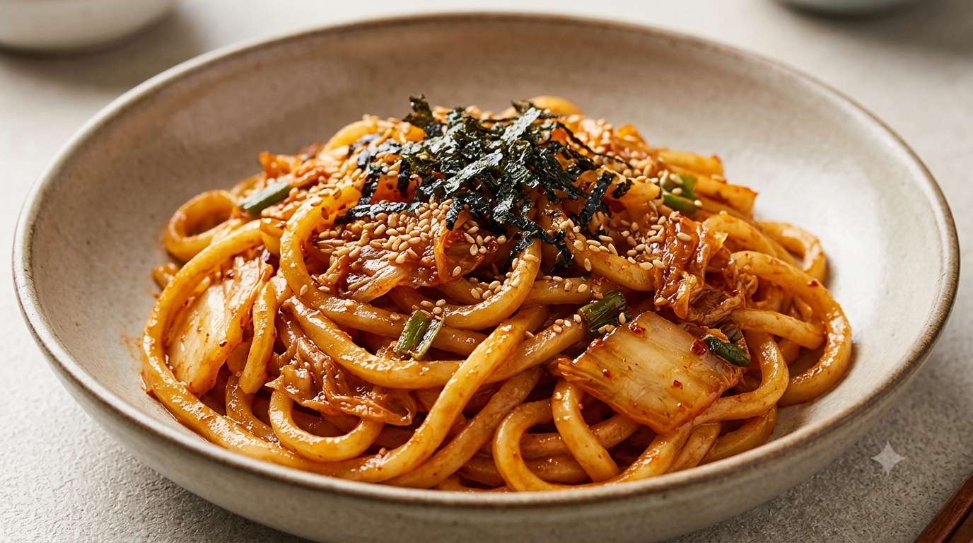 Spicy Kimchi Udon