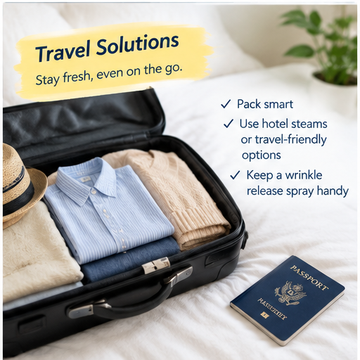 Travel-friendly ways to get wrinkles out of clothes