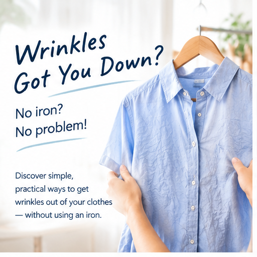 How to get wrinkles out of clothes without an iron